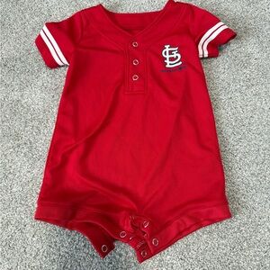 St. Louis Cardinals Red Baby Romper
